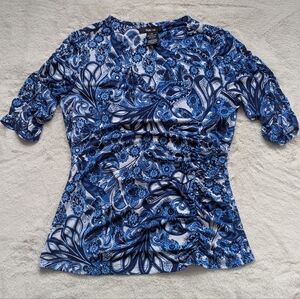 Style & Co Faux Wrap Top, sz S